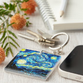 Van Gogh Gemälde, Starry Night Schlüsselanhänger (Vorderseite rechts)