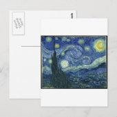 van Gogh Gemälde: Starry Night Van Gogh Postkarte (Vorne/Hinten)
