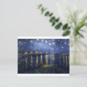 Van Gogh Gemälde: Starry Night Van Gogh Rhone Postkarte (Stehend Vorderseite)