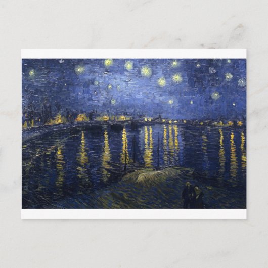 Van Gogh Gemälde: Starry Night Van Gogh Rhone Postkarte (Vorderseite)
