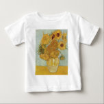 Van Gogh Gemälde:Van Gogh Sonnenblumen Baby T-shirt<br><div class="desc">Genießen Sie jederzeit die Schönheit der Vincent Van Gogh Gemälde. Eines der bekanntesten Gemälde,  Vincent Van Gogh Sunblumen ist ein klassisches Meisterwerk. Jetzt können Sie jederzeit Sonnenblumen Van Gogh genießen.</div>