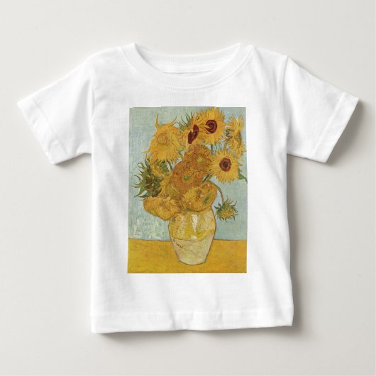 Van Gogh Gemälde:Van Gogh Sonnenblumen Baby T-shirt (Vorderseite)