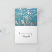 Van Gogh Gemälde Vielen Dank Karte (Innenseite)