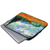 Van Gogh Gemälde, Wheatfield mit Cypress Tree Laptopschutzhülle (Vorne Knopf)