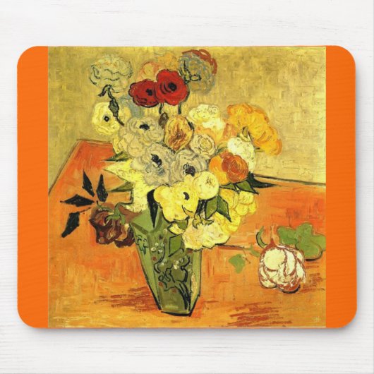 van Gogh Gemälde Whimsisches Blüten Blume Reben Mousepad (Vorne)