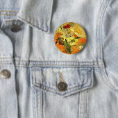 Van Gogh Gemälde-wunderliche Blüten-Blumen-Reben Button (Beispiel)