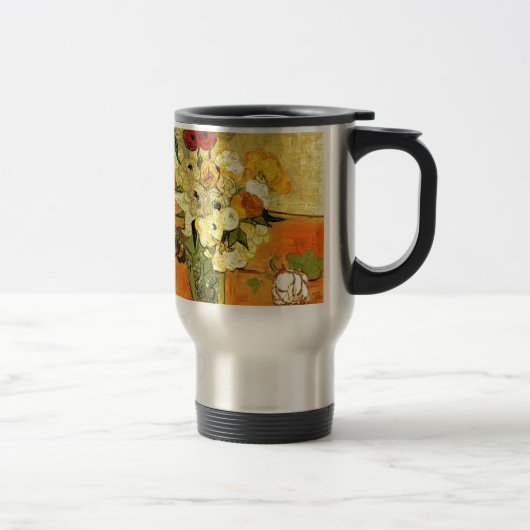 Van Gogh Gemälde-wunderliche Blüten-Blumen-Reben Reisebecher (Rechts)