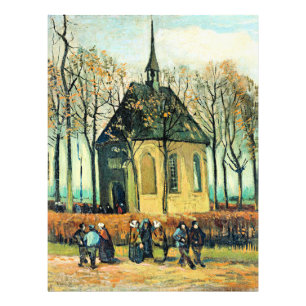 Van Gogh - Gemeinde, Reformierte Kirche Fotodruck