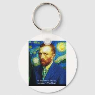 Van Gogh "Gewissenskompass" Zitat Geschenke T-Shir Schlüsselanhänger