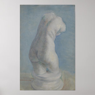 Van Gogh Gips-Torso - Blaue Klassische Kunst Poster