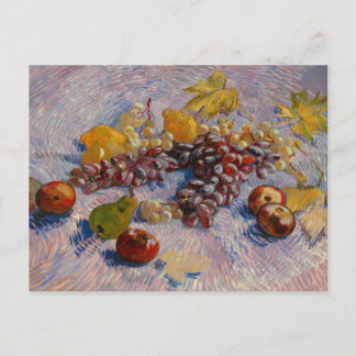 Van Gogh Grapes Lemons Birnen Äpfel Still Life Pos Postkarte
