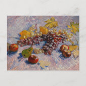 Van Gogh Grapes Lemons Birnen Äpfel Still Life Pos Postkarte (Vorderseite)