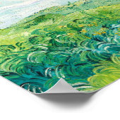 Van Gogh. Green Wheat Fields Auvers. Impressionism Poster (Ecke)
