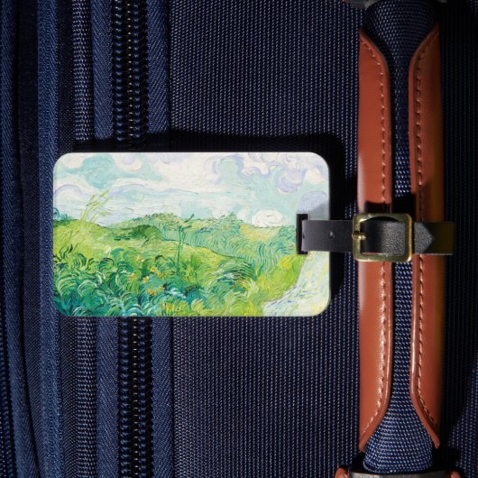 Van Gogh Green Wheat Fields Auvers. Impressionismu Gepäckanhänger (Vorderseite Insitu 4)