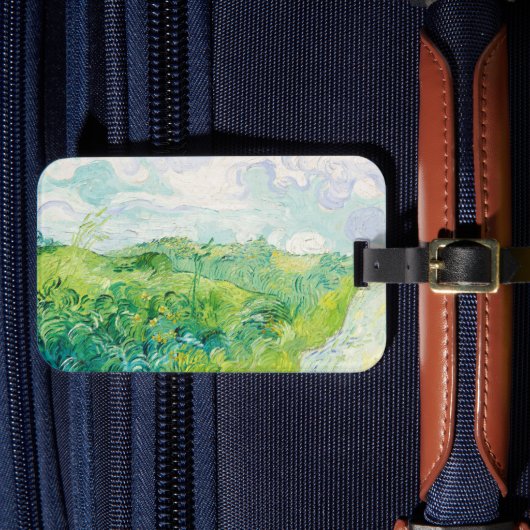 Van Gogh Green Wheat Fields Auvers. Impressionismu Gepäckanhänger (Vorderseite Insitu 4)