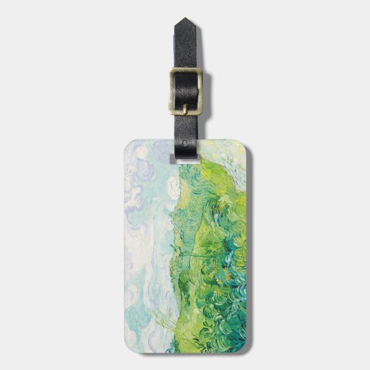 Van Gogh Green Wheat Fields Auvers. Impressionismu Gepäckanhänger (Vorderseite vertikal)