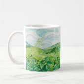 Van Gogh Green Wheat Fields Auvers. Impressionismu Kaffeetasse (Links)