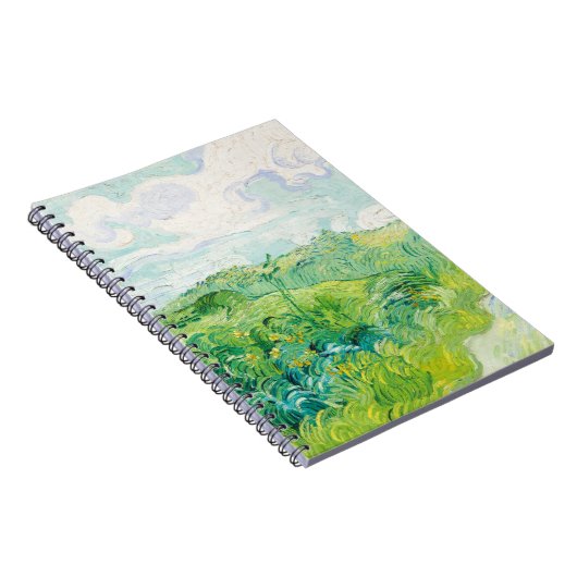 Van Gogh Green Wheat Fields Auvers. Impressionismu Notizblock (Rechte Seite)