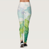 Van Gogh Green Wheat Fields Auvers. Impressionisti Leggings (Rückseite)
