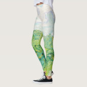 Van Gogh Green Wheat Fields Auvers. Impressionisti Leggings (Links)