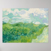 Van Gogh Green Wheat Fields Old Art Poster (Vorne)