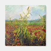 Van Gogh - Grüne Maisstalks Magnet (Vorne)