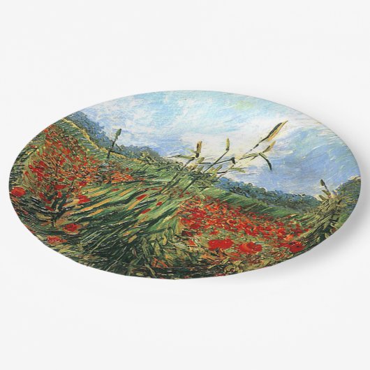 Van Gogh - Grüne Ohren des Weizen Pappteller (Schrägansicht)