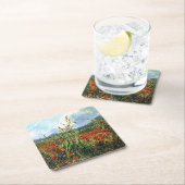 Van Gogh - Grüne Ohren des Weizen Rechteckiger Pappuntersetzer (Vor Ort)
