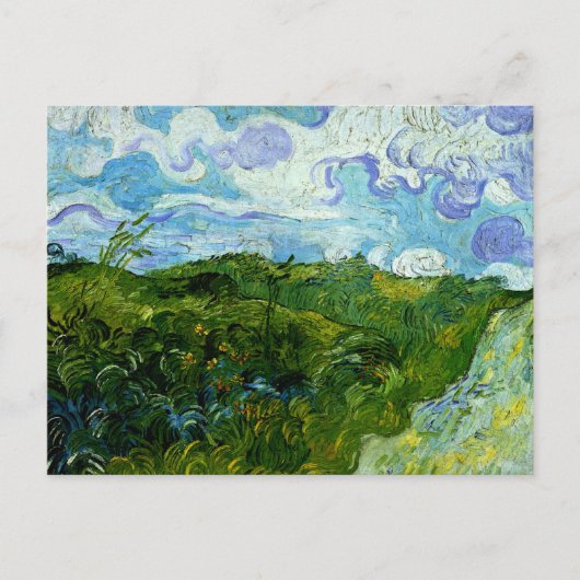 Van Gogh - Grüne Weizenfelder Postkarte (Vorderseite)