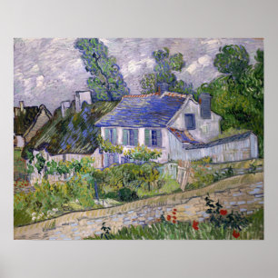 Van Gogh - Häuser bei Auvers Poster