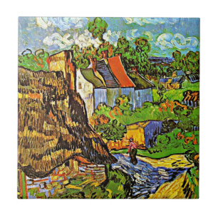 Van Gogh - Häuser in Auvers Fliese
