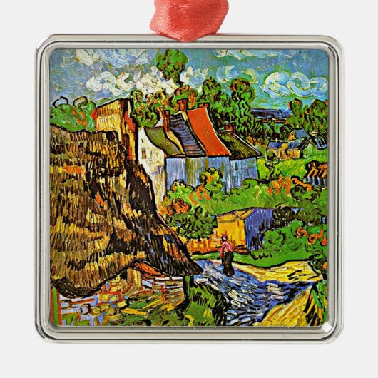 Van Gogh - Häuser in Auvers, Ornament Aus Metall (Vorne)