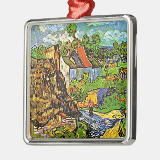 Van Gogh - Häuser in Auvers, Ornament Aus Metall (Links)