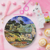 Van Gogh - Häuser mit Strohdächern Pappteller (Party)