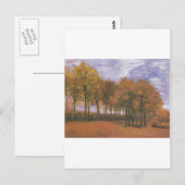 Van Gogh Herbst-Tree-Blätter Destiny Postkarte (Vorne/Hinten)