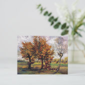 Van Gogh - Herbstlandschaft mit vier Bäumen Postkarte (Stehend Vorderseite)