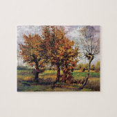 Van Gogh - Herbstlandschaft mit vier Bäumen Puzzle (Horizontal)