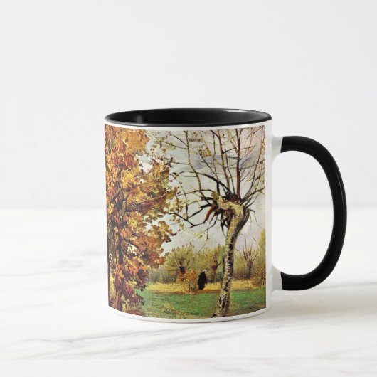 Van Gogh - Herbstlandschaft mit vier Bäumen Tasse (Rechts)