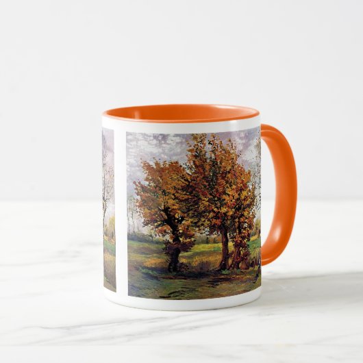 Van Gogh - Herbstlandschaft mit vier Bäumen Tasse (VorderseiteRechts)