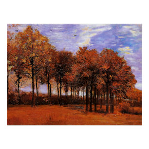 Van Gogh - Herbstlandschaft, Poster