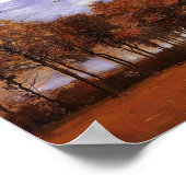 Van Gogh - Herbstlandschaft Poster (Ecke)