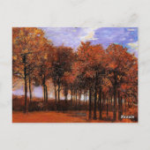 Van Gogh - Herbstlandschaft, Postkarte (Rückseite)