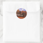 Van Gogh - Herbstlandschaft, Runder Aufkleber (Tasche)