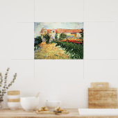 Van Gogh - House with Sunflowers Poster (Küche)
