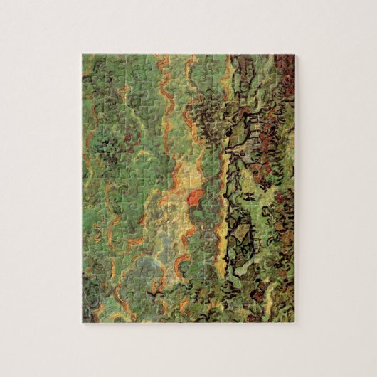 Van Gogh Hütten Cypresses Reminiszenz von Nord Puzzle (Vertikal)