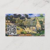 Van Gogh - Hütten in Cordeville - QR-Code Visitenkarte (Vorderseite)
