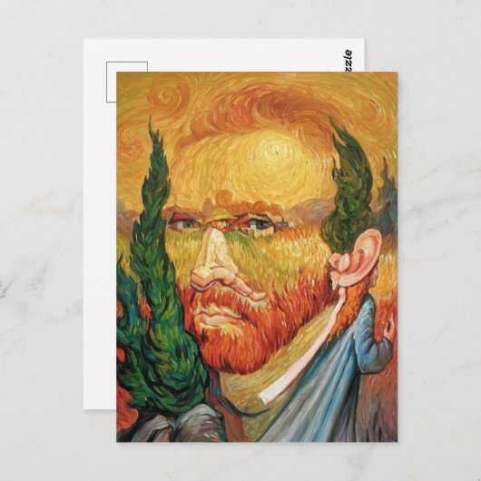 Van Gogh Illusion Postkarte (Vorne/Hinten)