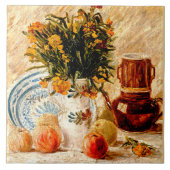 Van Gogh - immer noch Leben mit Kaffeekuchen und B Fliese (Vorderseite)