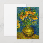 Van Gogh Imperial Fritillaries Begleitkarte (Vorne/Hinten)