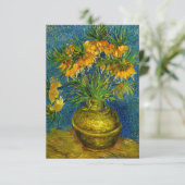 Van Gogh Imperial Fritillaries Card (Stehend Vorderseite)